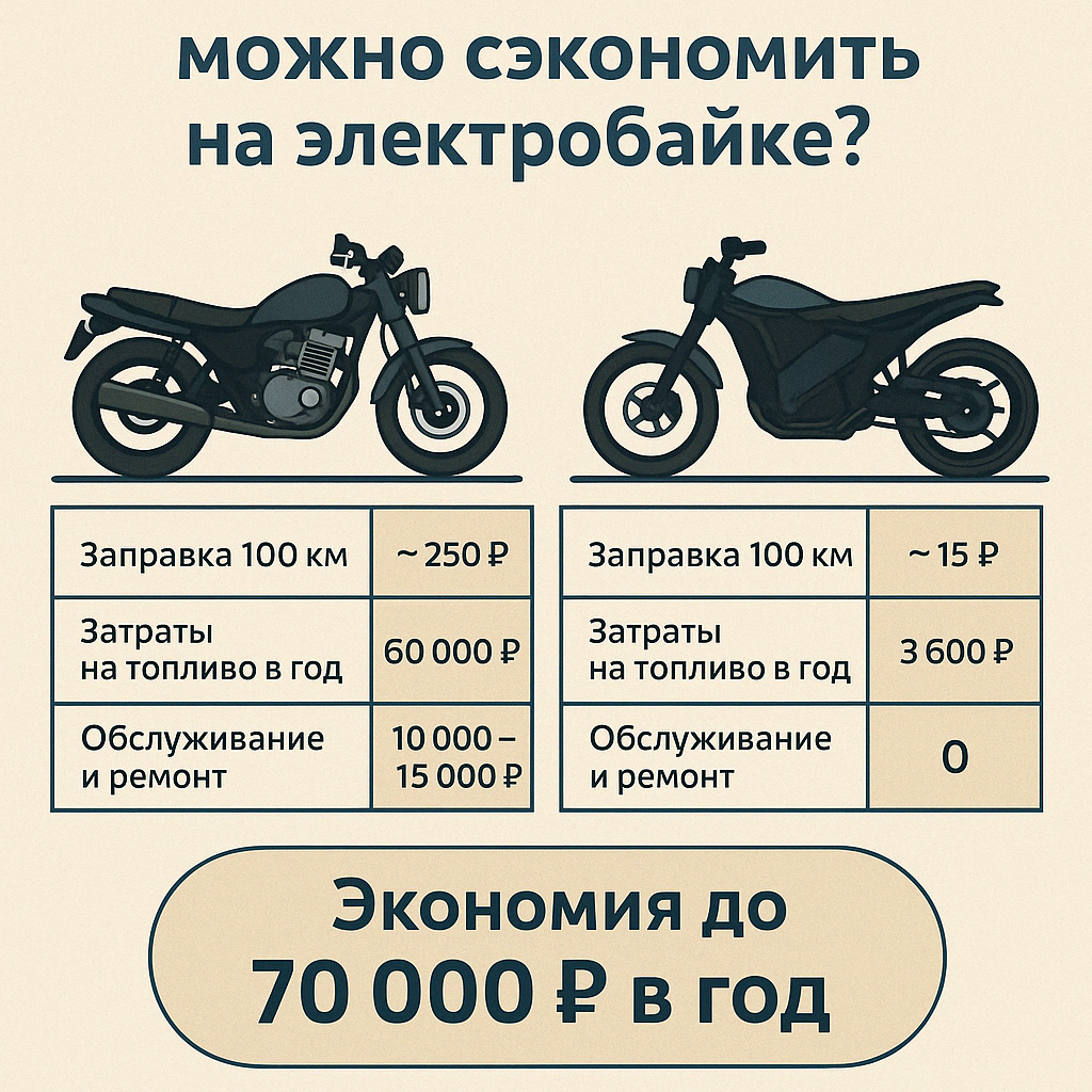 Сколько можно сэкономить на электробайке? Расчёты для курьеров, такси и города